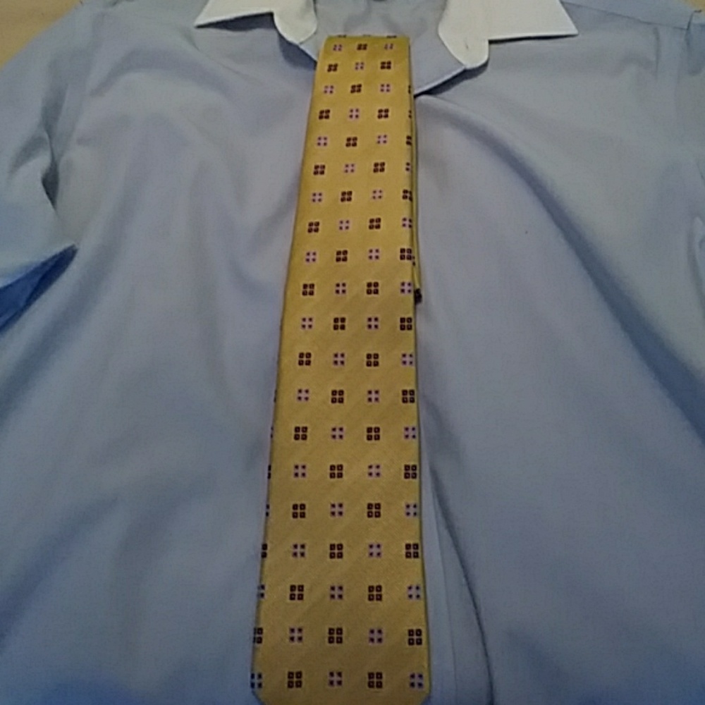 Gold Patterned Brooks Brothers Silk Tie